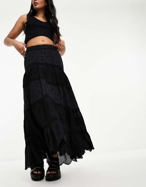 Black prairie skirt deals