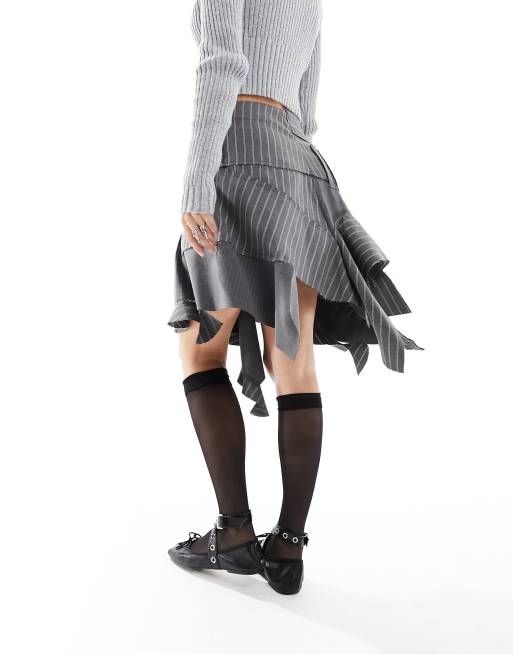 Grey a line skirt vintage clearance