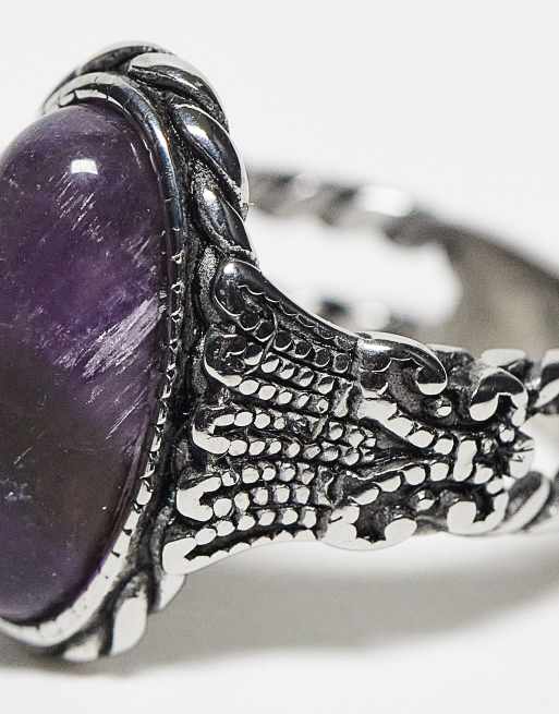Silver rings with outlet semi precious stones