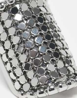 Reclaimed Vintage Limited Edition Unisex Chainmail Ring In Silver