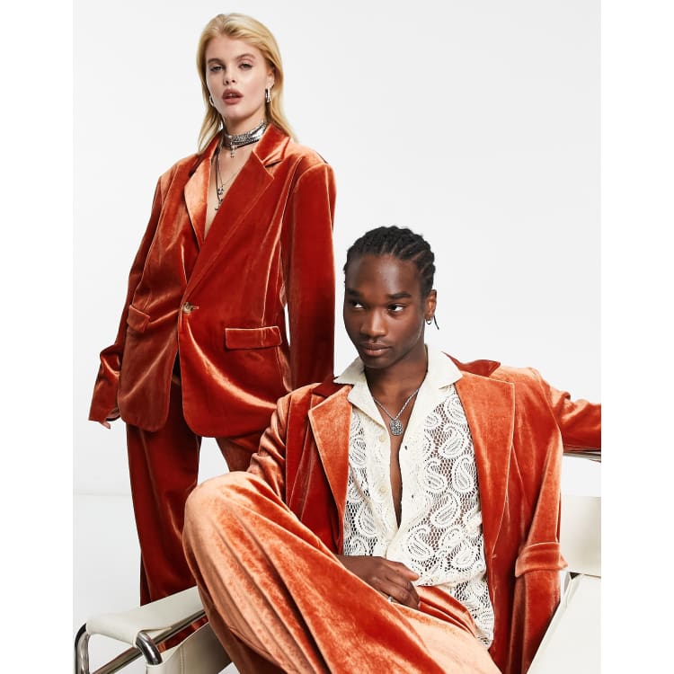 Red velvet suit jackets sale