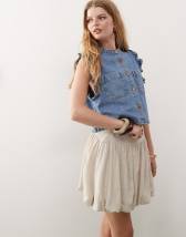 Reclaimed Vintage drop waist mini dress in pink gingham