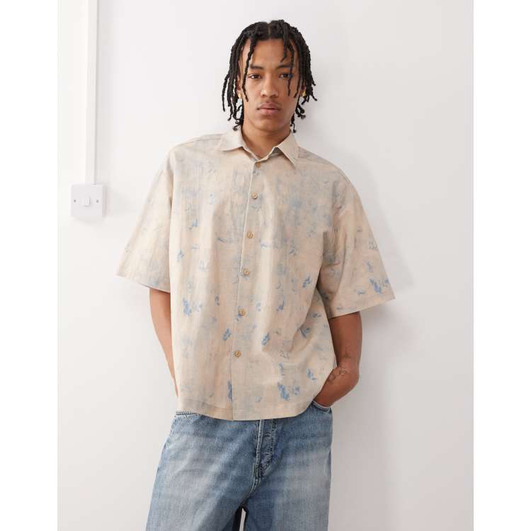 トップス 80s I.S. Linen Patchwork Shirt ALPHASTYLE: DUBHE PATCHWORK SHIRT – 85 86 eightyfiveightysix