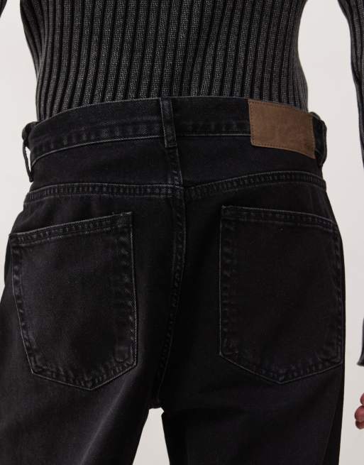 Reclaimed Vintage – Lockere Jeans in Schwarz mit geradem Bein, 4 von 5