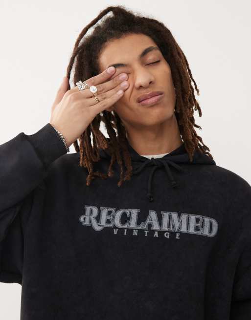 Reclaimed vintage hoodie black outlet