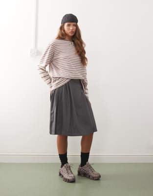Reclaimed Vintage Long Sleeve Oversized Double Layered T-shirt In Multi