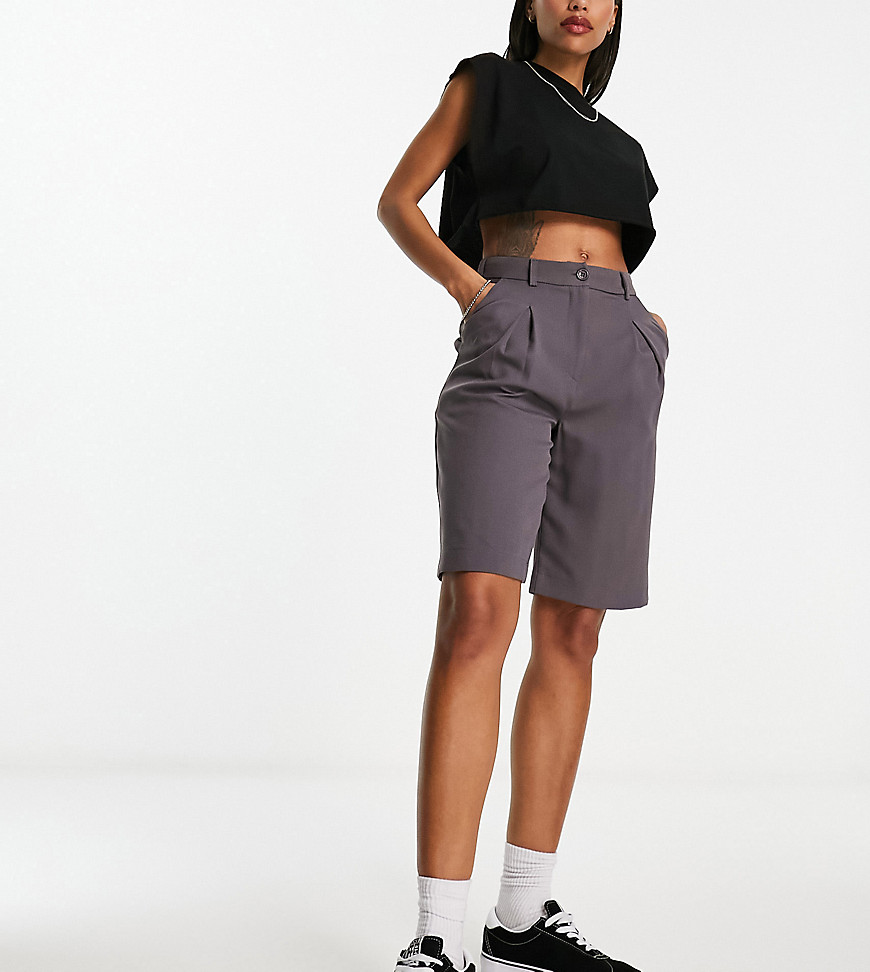 Reclaimed Vintage longline mensy shorts in grey