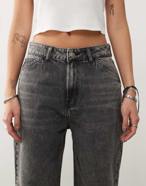 Reclaimed Vintage low rise baggy jeans in gray wash, 5 of 5