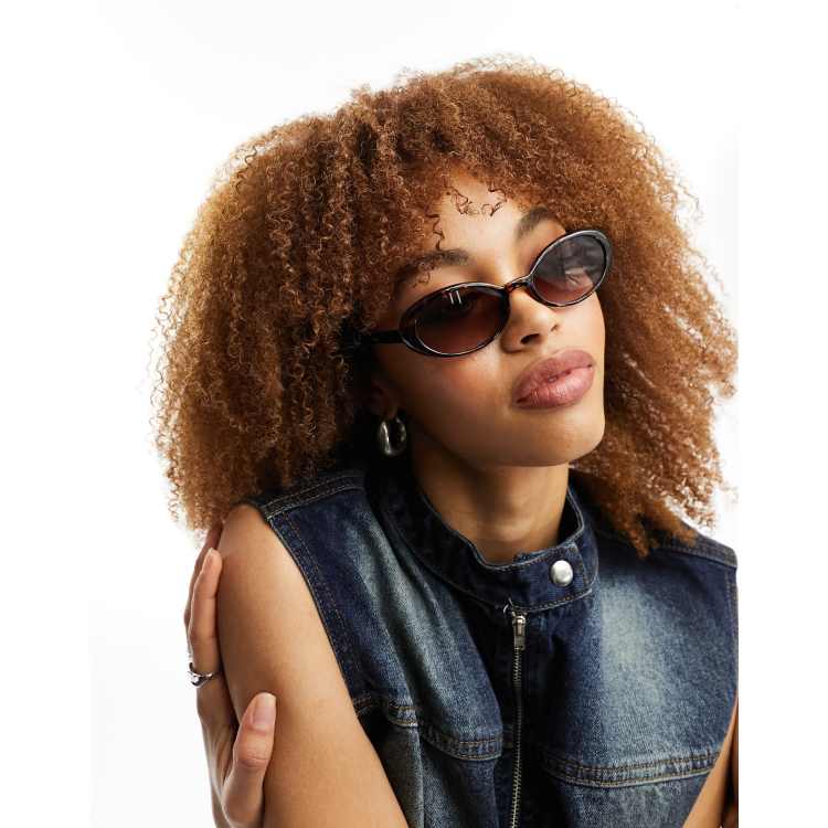 Lunettes Vintage Conquistador A4 - Cadre Brun Ovale En Acétate Et Métal (NOS, Neuf Sans étiquette)
