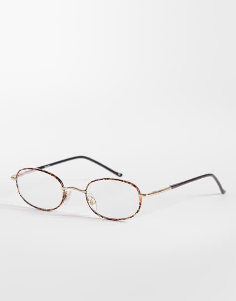 Reclaimed Vintage - Lunettes rondes unisexes anti-lumière bleue - Multicolore - view 1