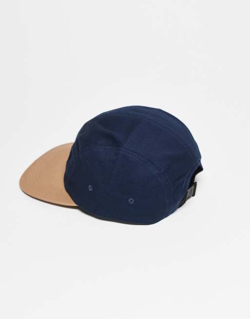 Reclaimed Vintage – Marinblå truckerkeps i unisex-modell med logga, 3 av 3