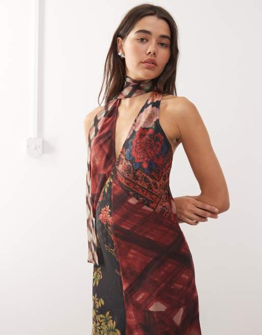 bohemian scarf dress Boho Scarf Dress in Multi M/L / Multi