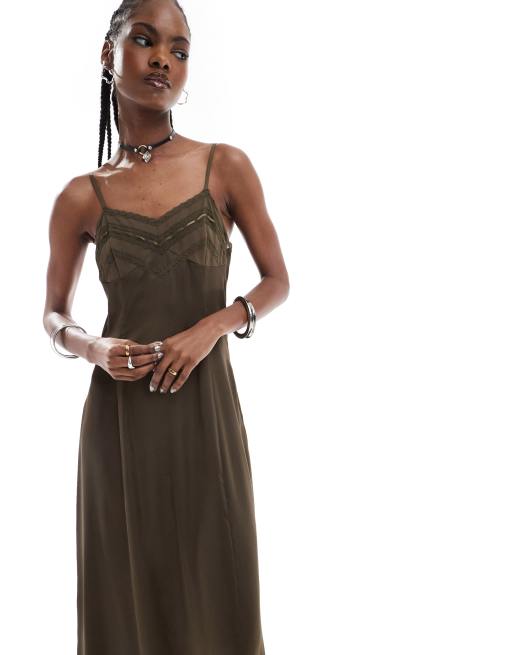 Long cami slip dress shop