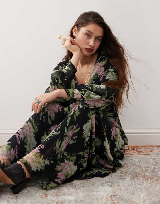 Reclaimed Vintage maxi dress in floral print