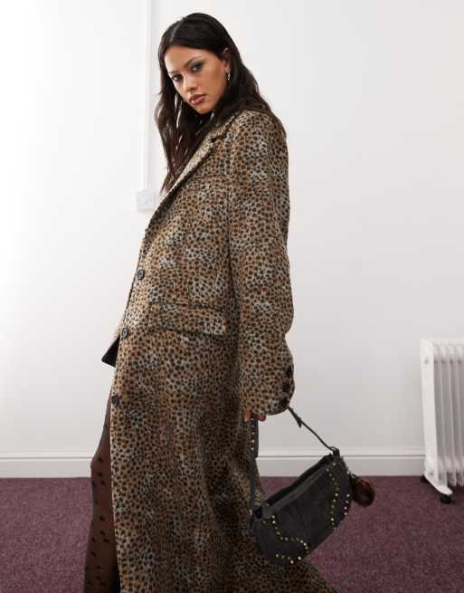 Animal print duster jacket online