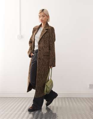 Reclaimed Vintage Maxi Duster Coat In Multi