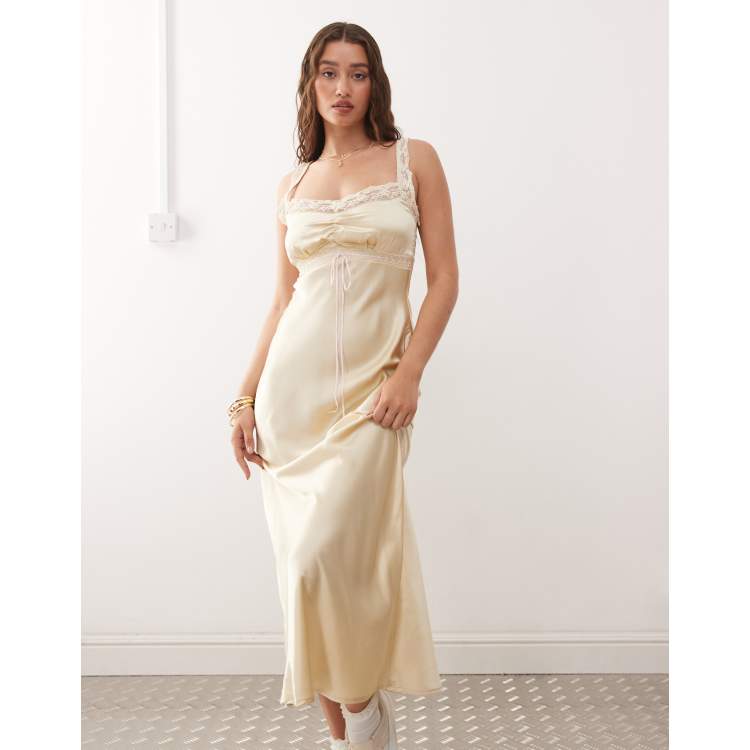 asos pink slip dress ASOS Design - Slip Maxi Dress - Women - Polyester - 8 US