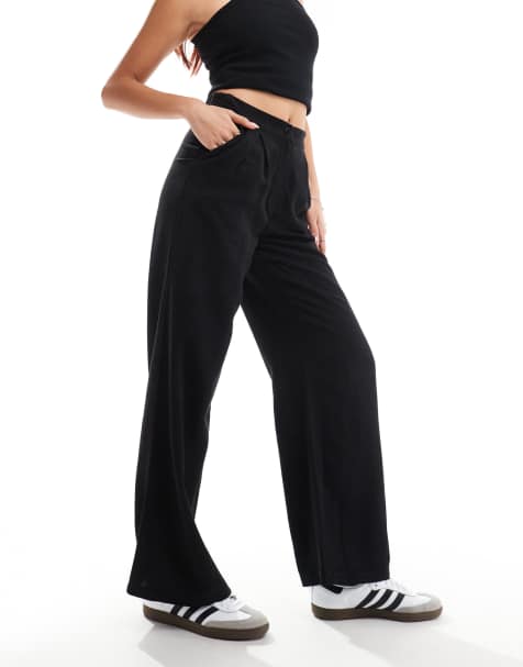 Reclaimed Vintage mensy wide leg pants in linen mix - view 1