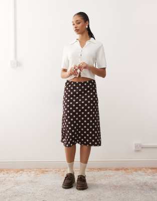 Reclaimed Vintage Mesh Midi Skirt In Multi