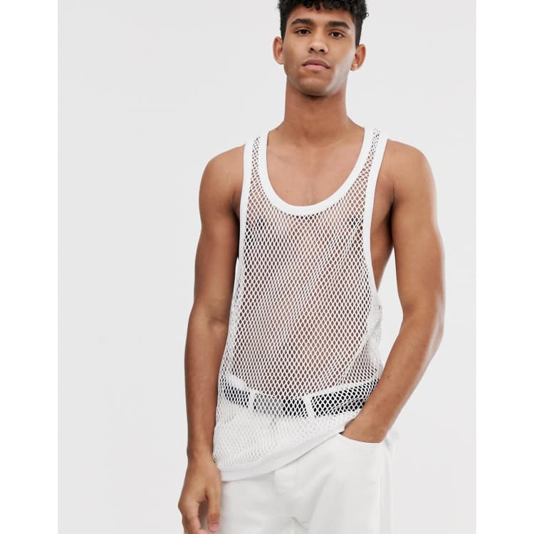 White mesh vest 2025