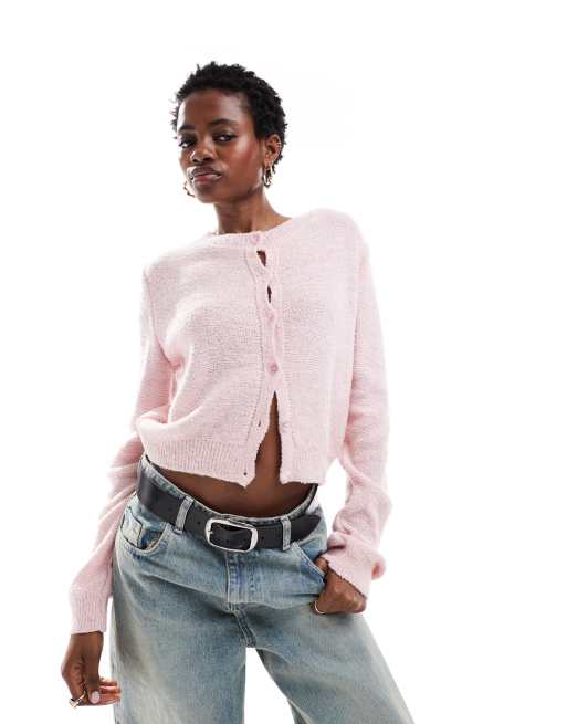 Vintage pink cardigan top
