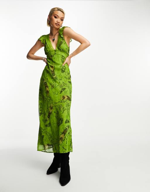 Vintage green dress best sale