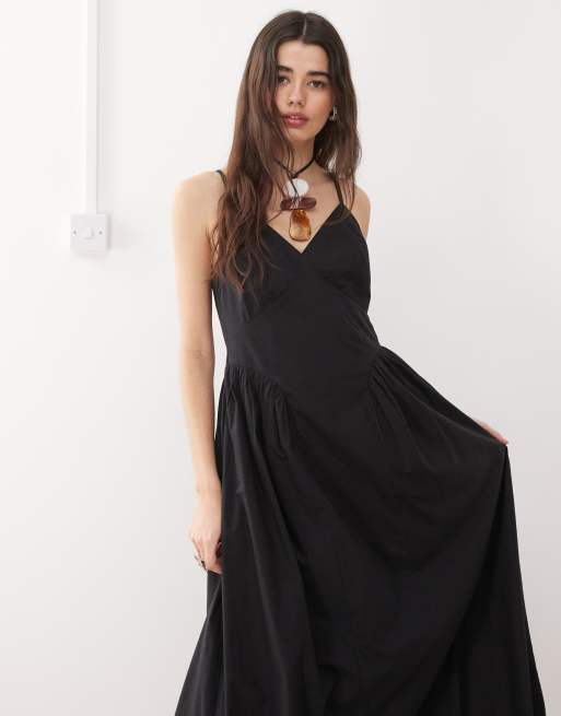 knee length dresses for ladies Beige Linen Shirt Dress – Vintage Summer Midi main image 0