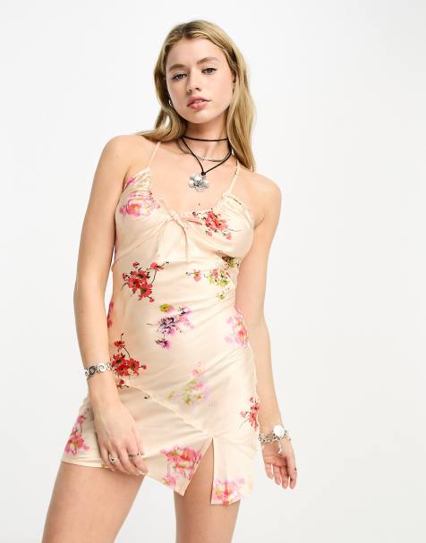 Reclaimed Vintage mini cami dress in floral print - view 1