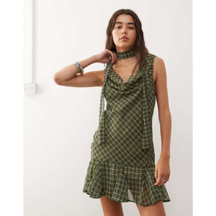 green emerald velvet dress Spectacular 1950's Herbert Sondheim Red & Green Tartan Plaid Silk Part –  Xtabay Vintage