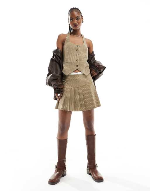 Jupe plissée vintage top