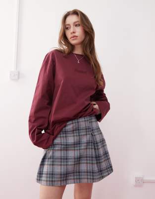 Reclaimed Vintage Mini Skort In Multi
