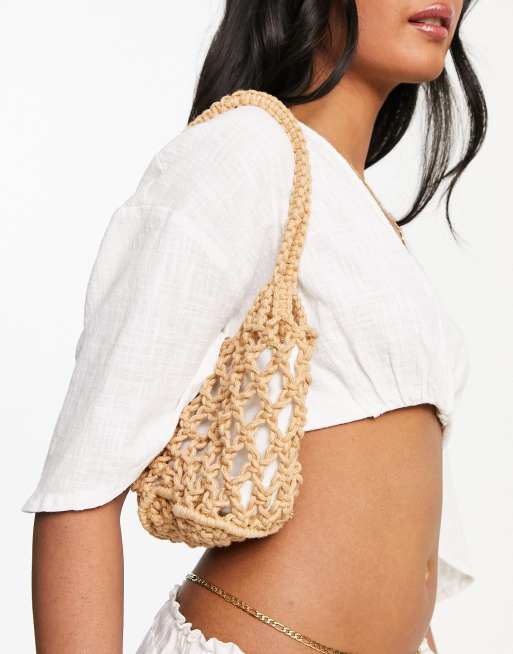 Topshop top tan bag
