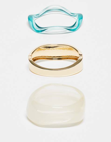 Reclaimed Vintage mixed resin bangle 3 pack - view 1