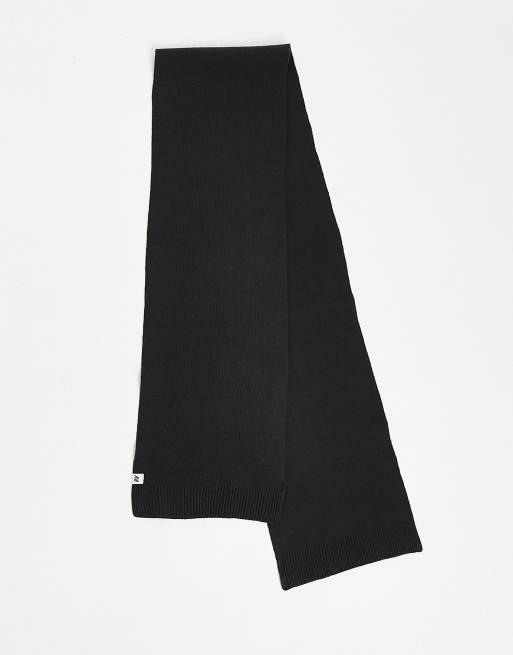 Reclaimed Vintage – Mörkgrå, våffelstrukturerad halsduk i unisex-modell, del av set