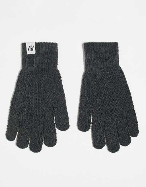 Reclaimed Vintage – Mörkgrått, våffelstrukturerat set i unisex-modell
