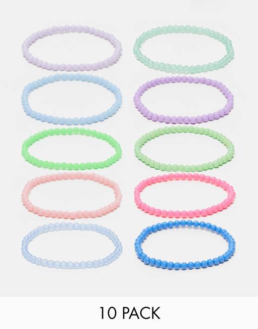 Reclaimed Vintage – Multipack mit Festival-Armbändern