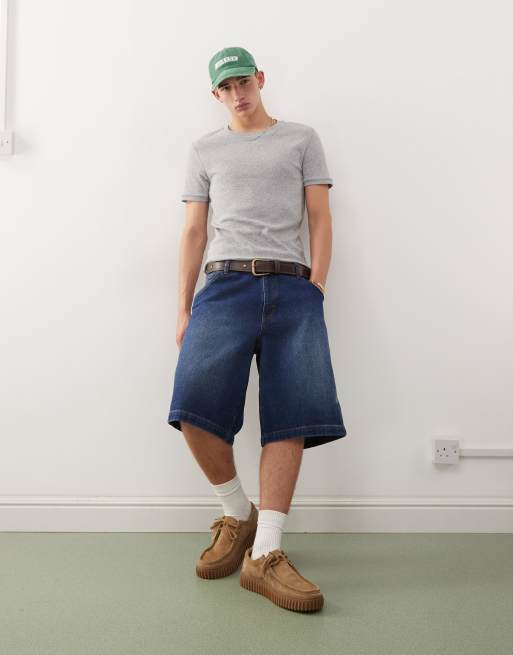 Reclaimed Vintage - Muscle fit T-shirt in gemêleerd grijs, 4 van 4
