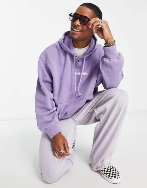 Reclaimed Vintage mystic healing hoodie in purple ASOS