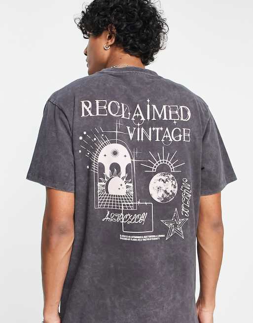 grundigt Tomhed Termisk Reclaimed Vintage mystic skate t-shirt in black | ASOS