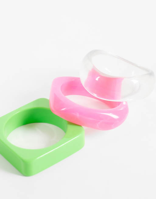 Reclaimed Vintage neon bangle 3 pack, 3 of 3