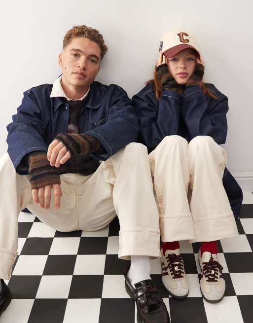 Reclaimed Vintage – Ocieplacze unisex do rąk w paski, 2 z 4