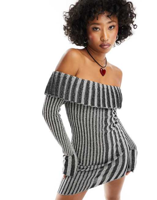 Vintage off deals the shoulder dress