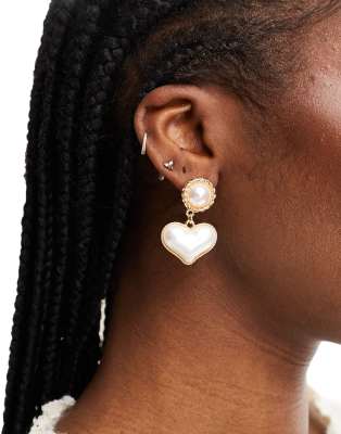 Orecchini Pendente A Cuore Gonfio In Acciaio Inox - Gioielli Donna Carini E Romantici - Regalo San Valentino In Sacchetto Di Velluto