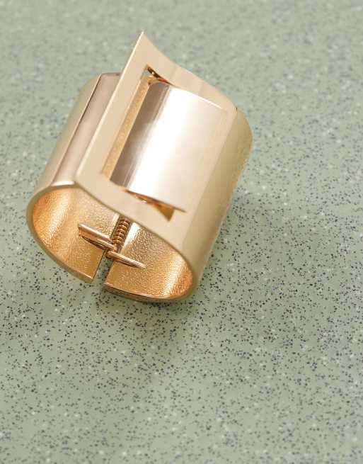 Reclaimed Vintage - Oversized armband met gesp in goud, 3 van 3