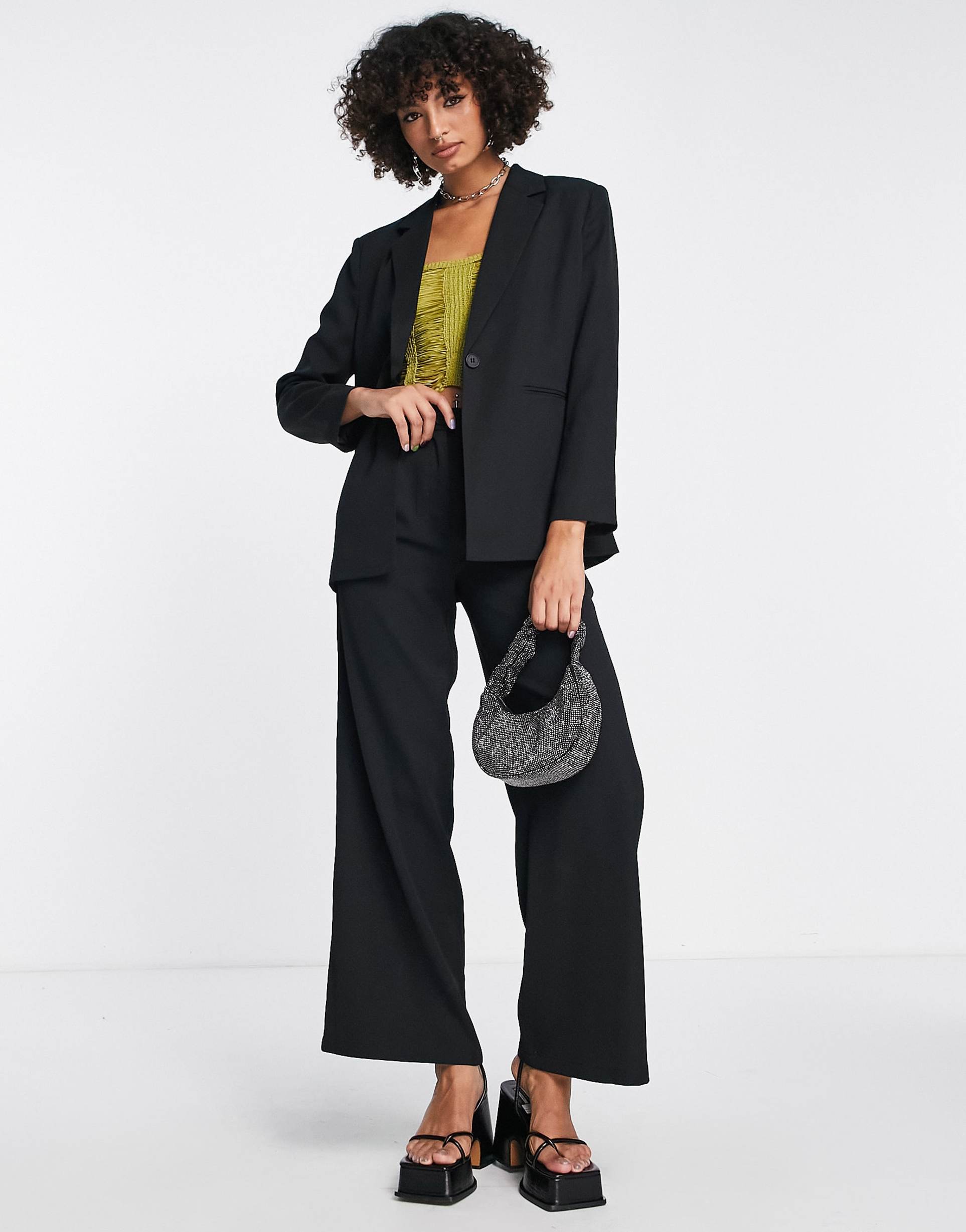 Reclaimed Vintage oversized blazer in black