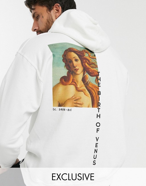 Reclaimed Vintage oversized hoodie with Venus back print