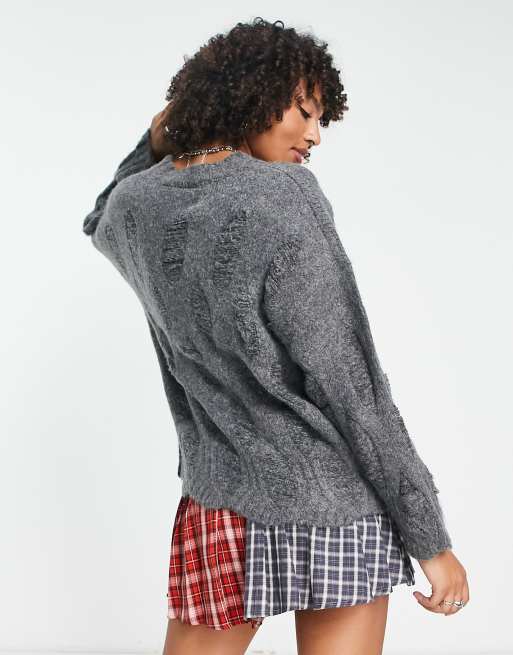 Oversized top vintage jumper