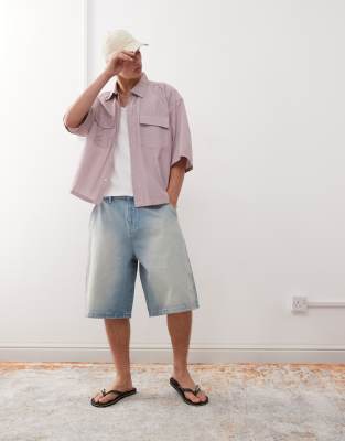 Reclaimed Vintage Oversized Longline Denim Jorts