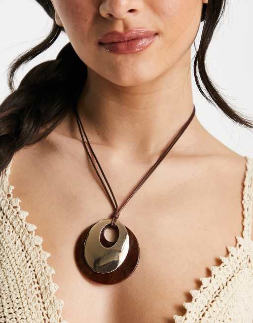 Heart cord necklace - Accessories - Women