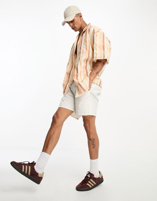 Reclaimed Vintage oversized short sleeve waffle shirt in ombre | ASOS